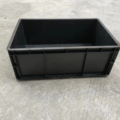 Esd ধারক স্থায়ী অ্যান্টিস্ট্যাটিক কালো Esd প্লাস্টিক ইলেকট্রনিক টোট পরিবাহী ঢাকনা সহ Caseesd স্টোরেজ বক্স