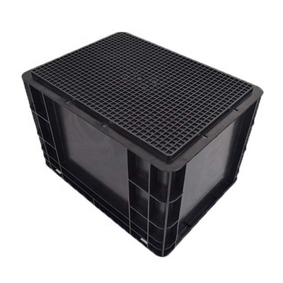 কালো Antistatic ESD ঢাকনা সঙ্গে অ বিষাক্ত প্লাস্টিকের ঢেউতোলা বক্স