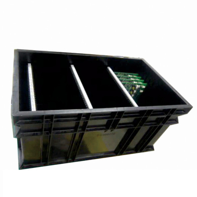 কালো Antistatic ESD ঢাকনা সঙ্গে অ বিষাক্ত প্লাস্টিকের ঢেউতোলা বক্স