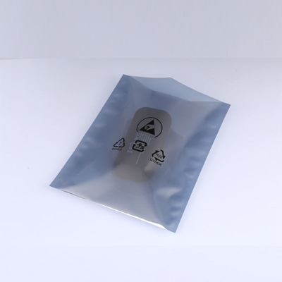 0.075mm ESD অ্যান্টি স্ট্যাটিক প্যাকেজ জিপার ওপেন টপ অ্যালুমিনিয়াম ব্যাক সীল