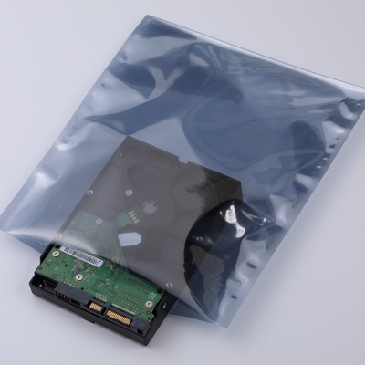 0.075mm ESD অ্যান্টি স্ট্যাটিক প্যাকেজ জিপার ওপেন টপ অ্যালুমিনিয়াম ব্যাক সীল