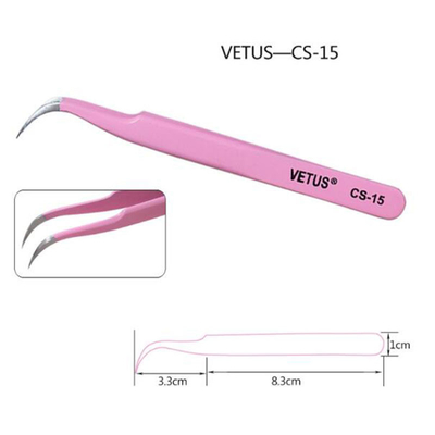 Vetus ESD 15 Tweezers Antistatic Precision Eyebow স্টেইনলেস স্টীল Tweezers