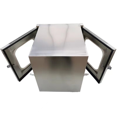220V 50HZ কোল্ড রোল্ড ক্লিনরুম পাস বক্স স্টেইনলেস স্টীল স্ট্যাটিক পাস বক্স